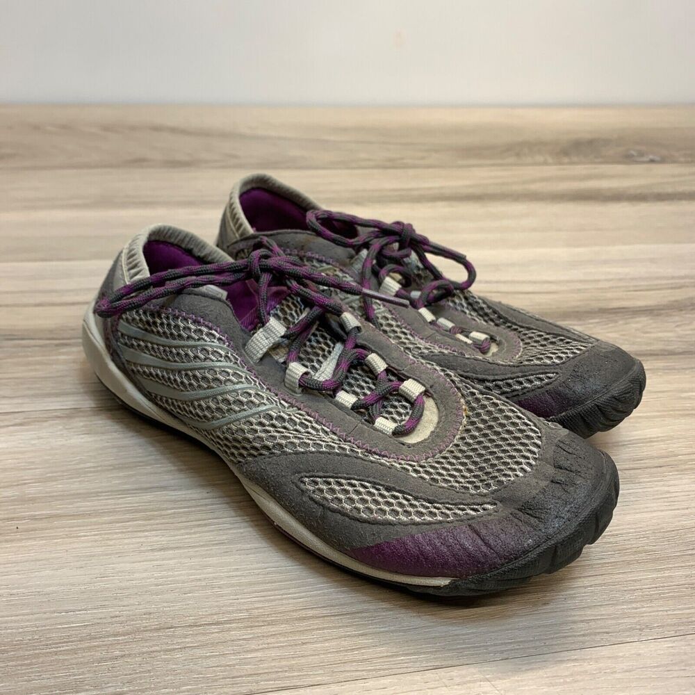 Merrell Pace‎ Glove Women's Size 6.5 Minimalist Running Shoes Dark Shadow